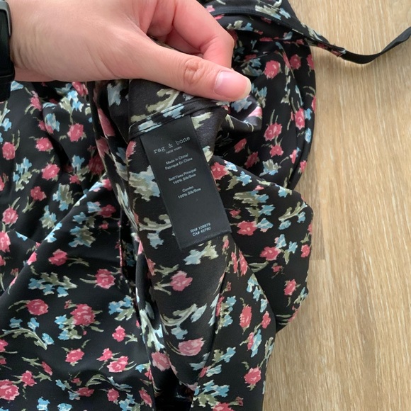 Rag and Bone Floral Silk Dress - Picture 5 of 5